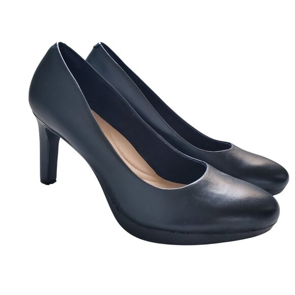 Clarks Ambyr Joy Black Heel Shoes Women's US Size 9 - Picture 1 of 9